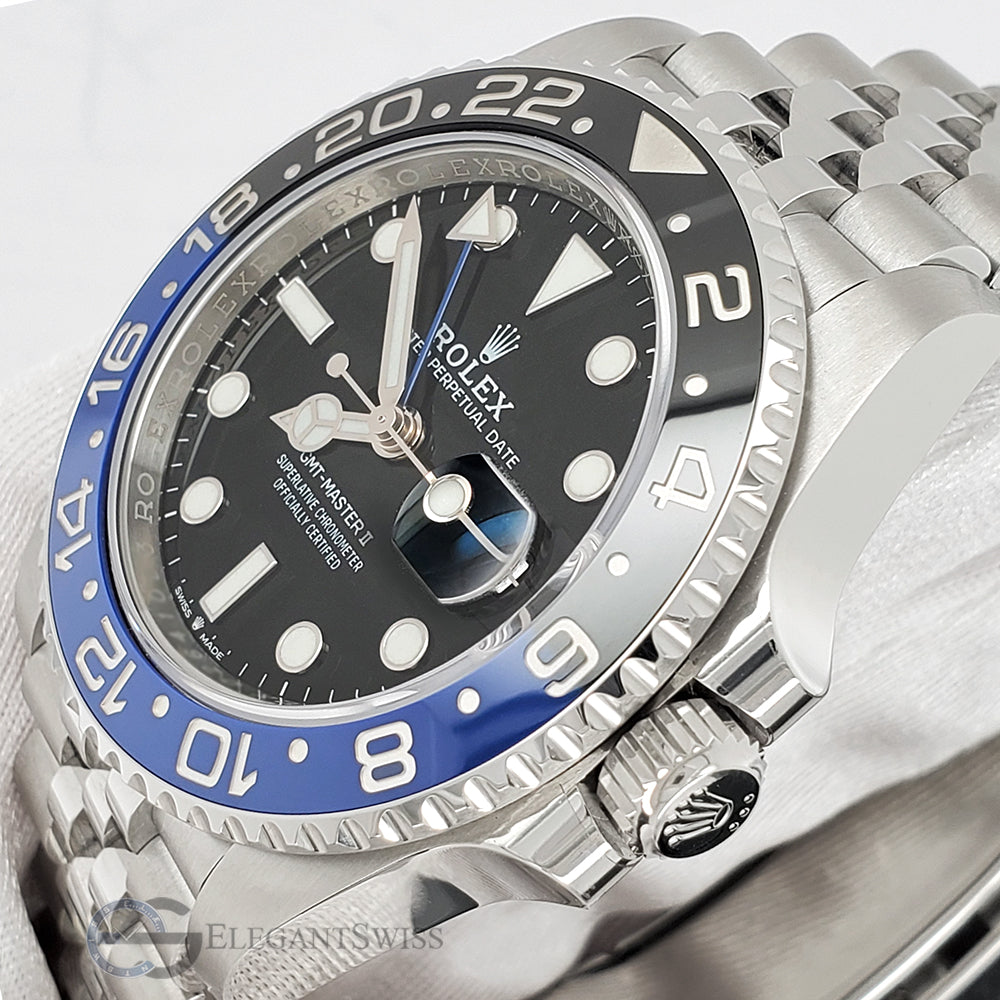 Rolex GMT-Master II 40mm Black And Blue Batgirl Bezel/Black Dial Jubil