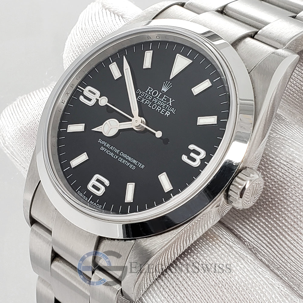 Rolex Explorer Oyster Perpetual 114270 Black Dial 36mm Stainless Steel