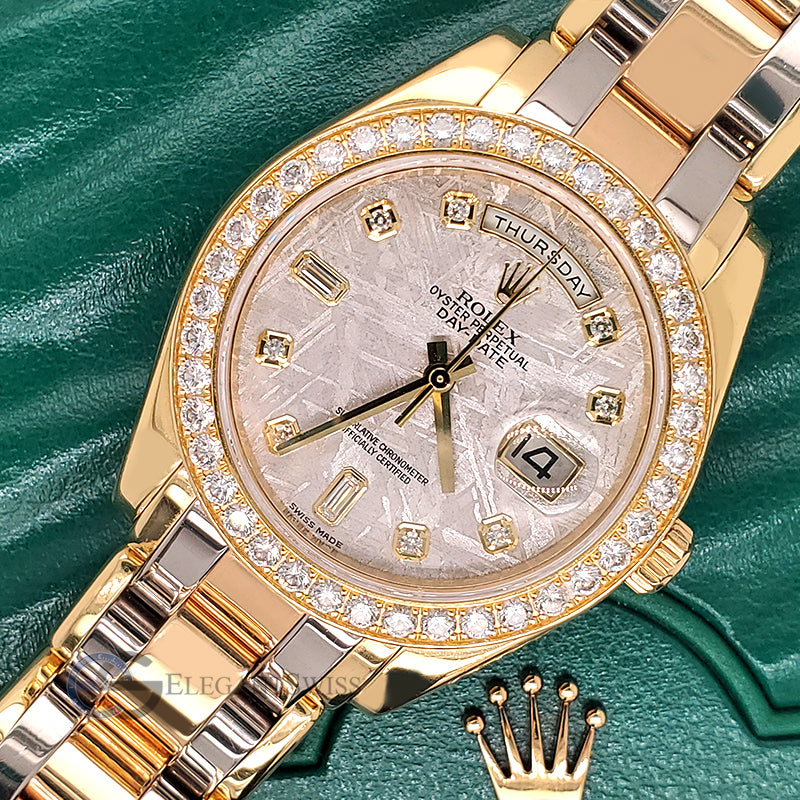 Rolex Day-Date 39mm Tridor Masterpiece Factory Meteorite Diamond Dial/