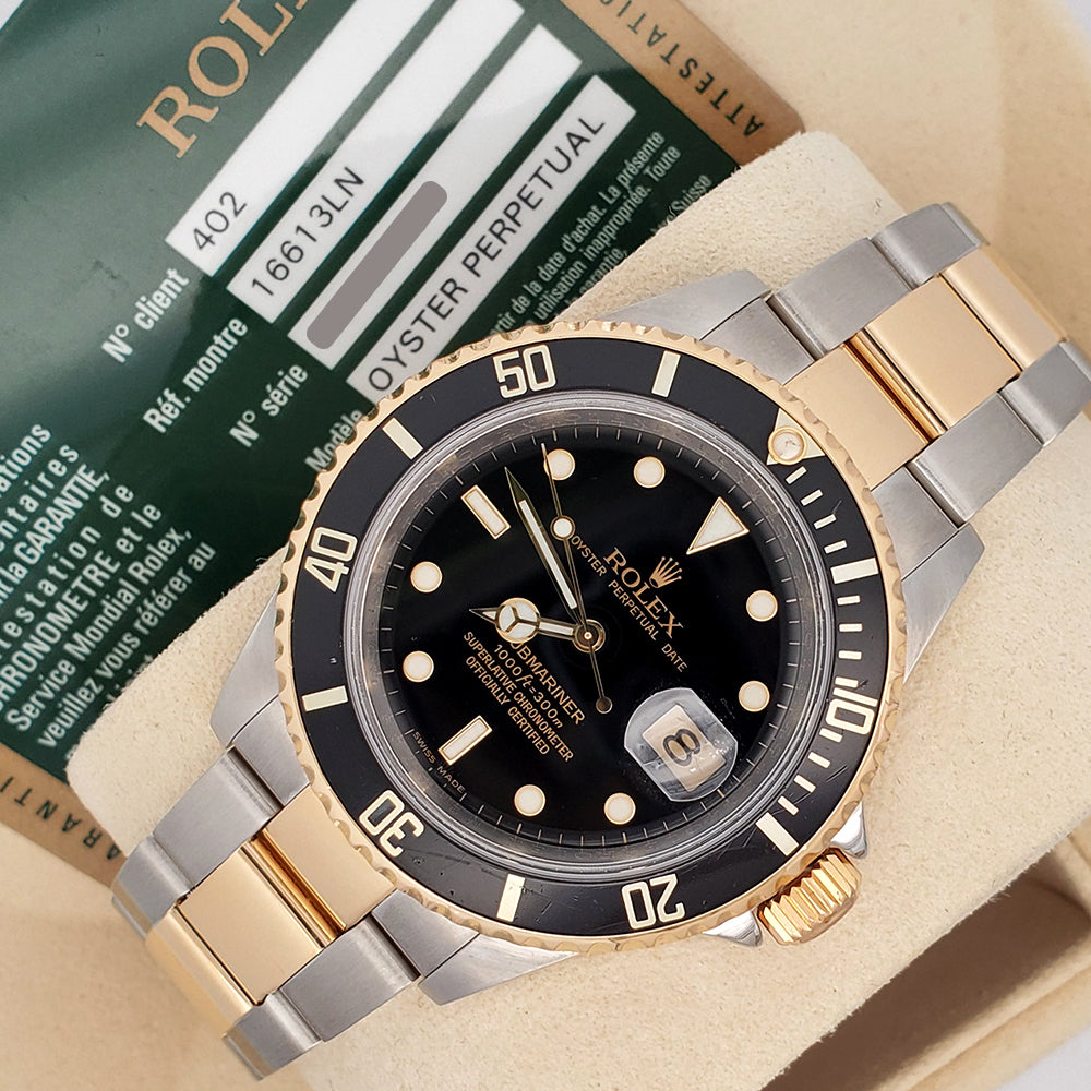 Rolex Submariner 40mm 2-tone Yellow Gold/Steel Black Dial