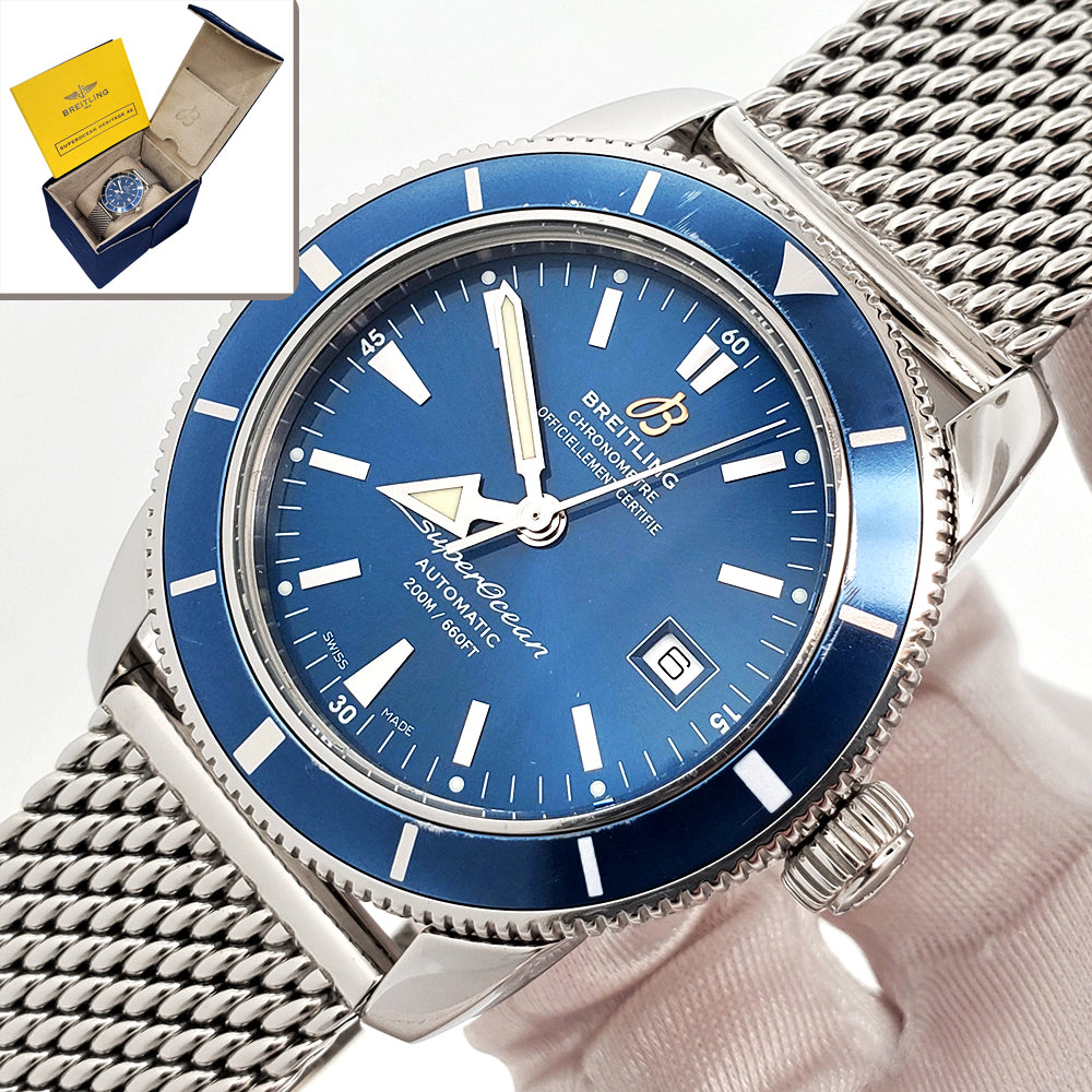 Breitling SuperOcean Heritage 46 Brown Dial Steel Watch A17320