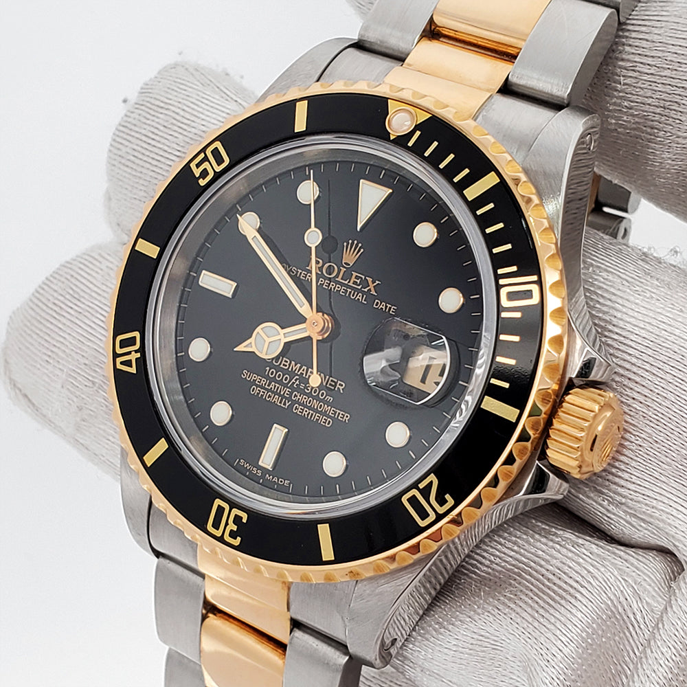 Rolex Submariner 40mm 2-tone Yellow Gold/Stainless Watch 16803