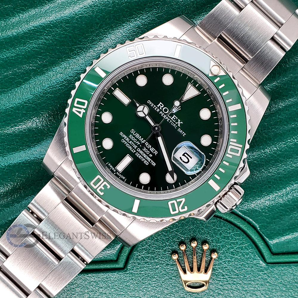 Rolex Submariner Hulk Green 40mm Stainless Steel Watch 116610LV Box