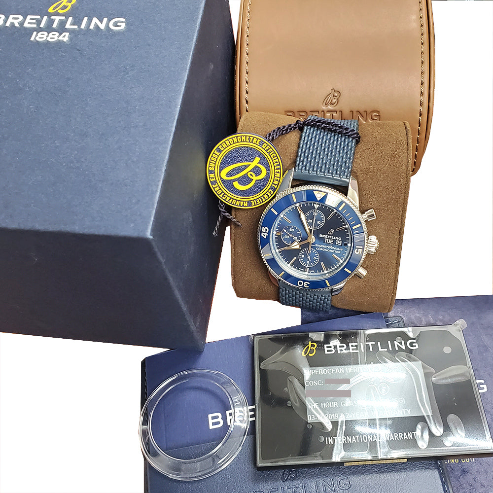 Blue Breitling Superocean Box Breitling Superocean A17367D81C1S2