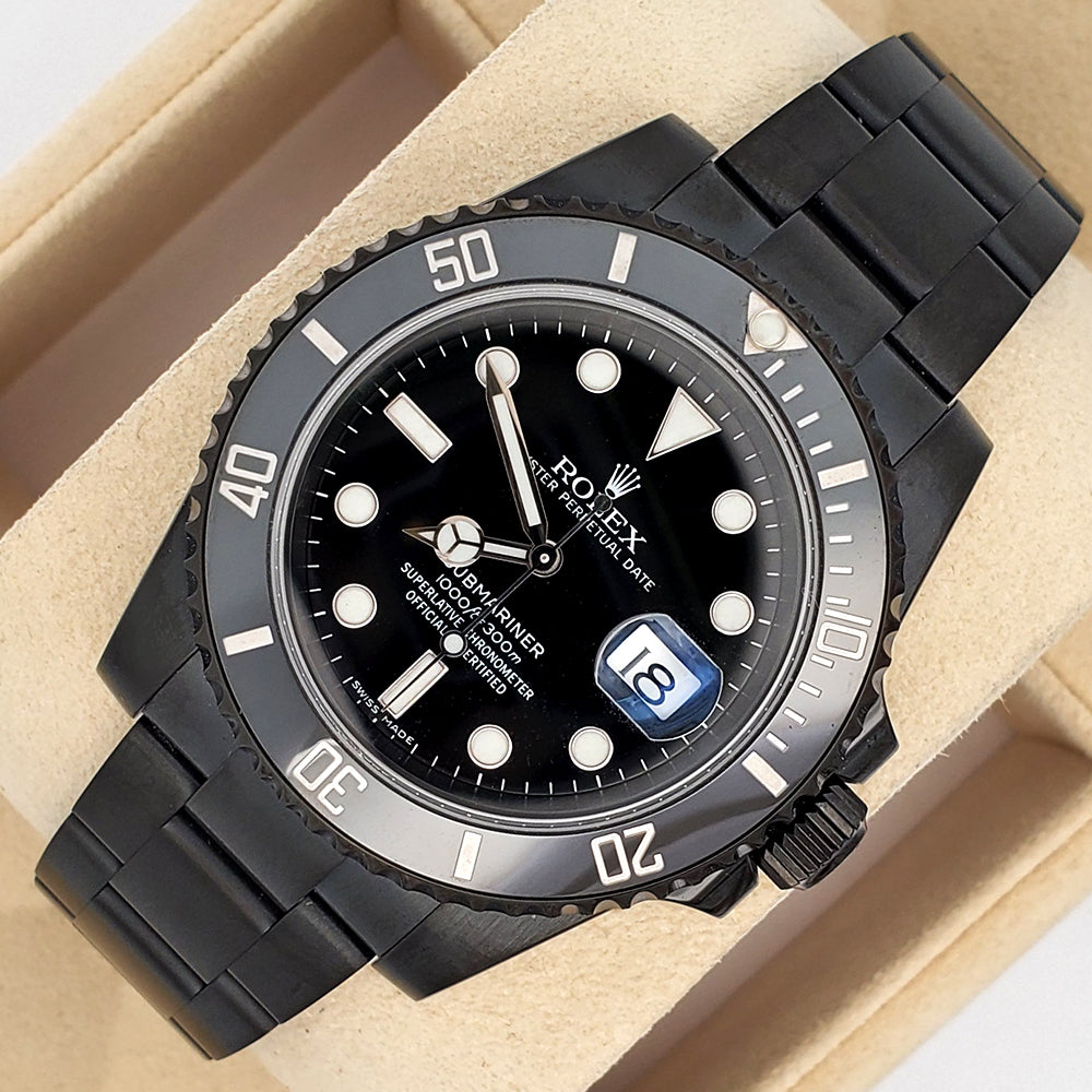 Rolex Watch Submariner Pvd Black Shop Rolex Submariner Date 40mm