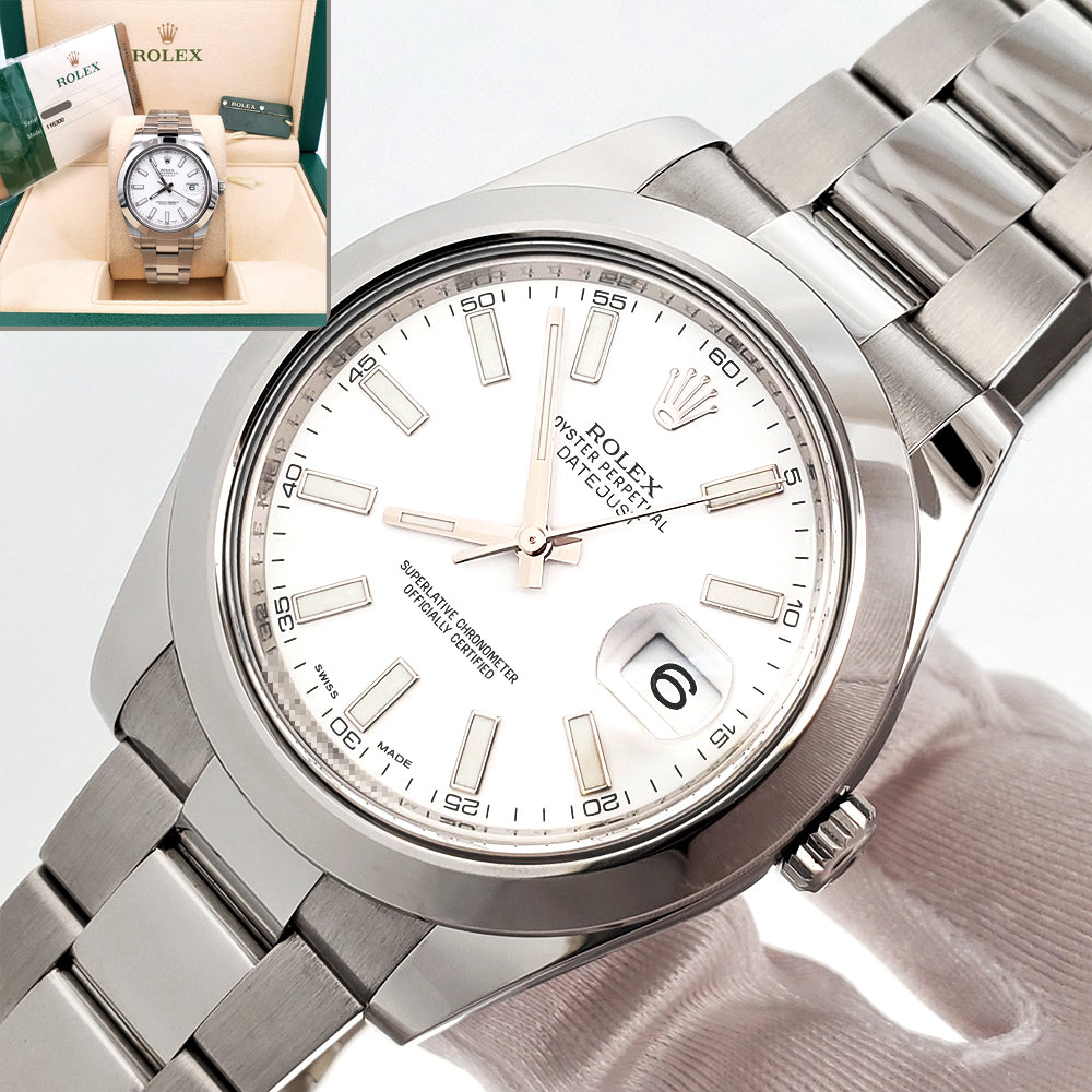 Rolex Datejust II 41mm Silver Dial Steel 116300 – With Papers