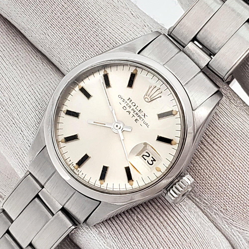 Rolex Vintage Ladies Date 6516 | 25mm Oyster Rivet Bracelet Watch