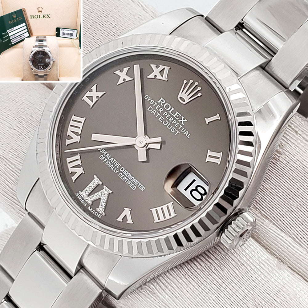 Rolex Datejust 31mm 178274 – Diamond Bronze Dial, Fluted Bezel