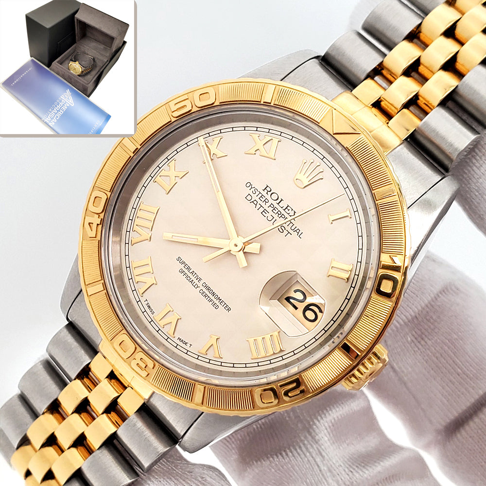 Rolex Datejust Turnograph 36mm 2-Tone Thunderbird – 16263