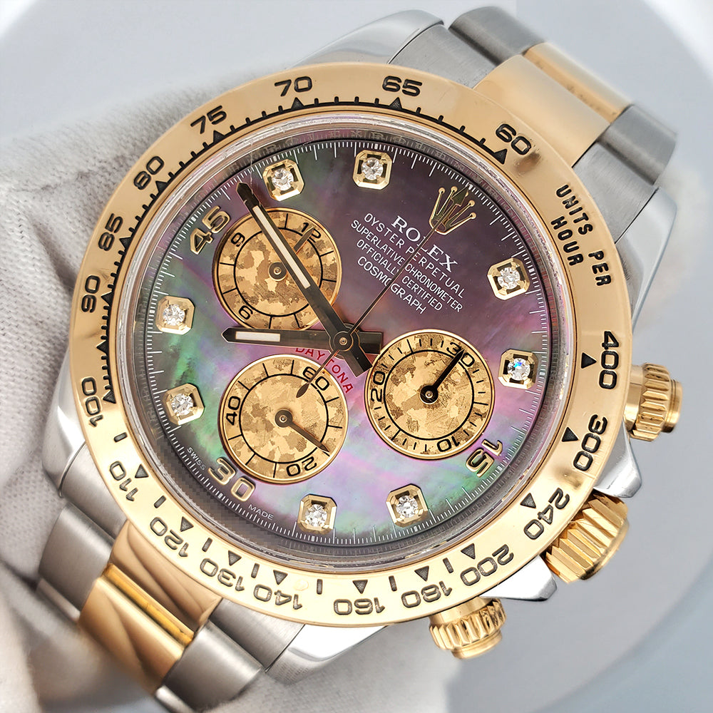 Rolex Cosmograph Daytona 40mm Factory Tahitian MOP 2-tone Yellow Gold/