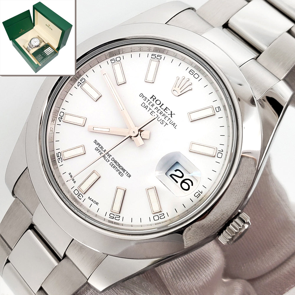 Rolex Datejust II 41mm Silver Dial Steel 116300 – With Papers