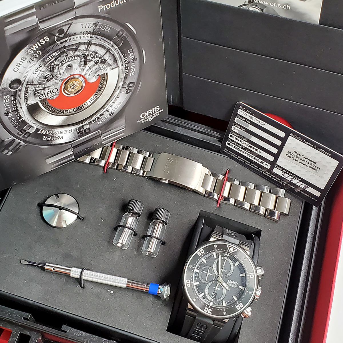 Shop Oris ProDiver Chronograph 1000M 51mm Watch ElegantSwiss