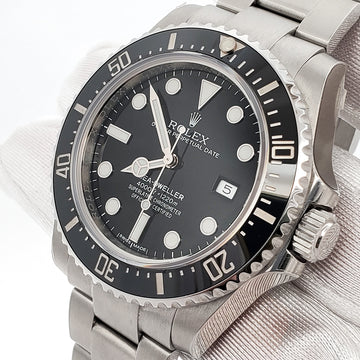 Rolex Sea-Dweller 40mm Black Ceramic Bezel Steel Watch 116600 Box Papers