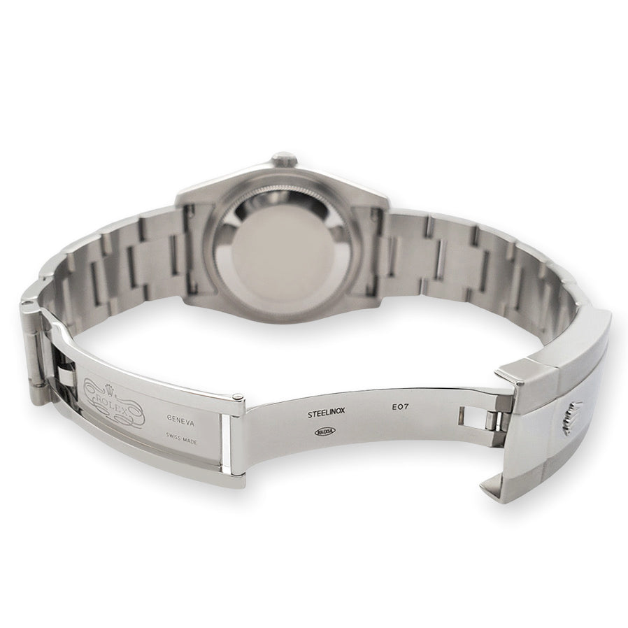 Rolex Datejust Grey Concentric Dial 36mm 2.5ct Diamond Bezel 116200 Steel Watch