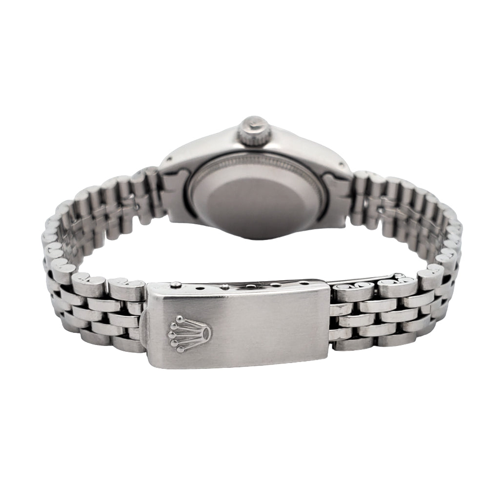 Rolex Oyster Perpetual Lady Date 26mm 6916 Silver Dial Steel Jubilee Watch