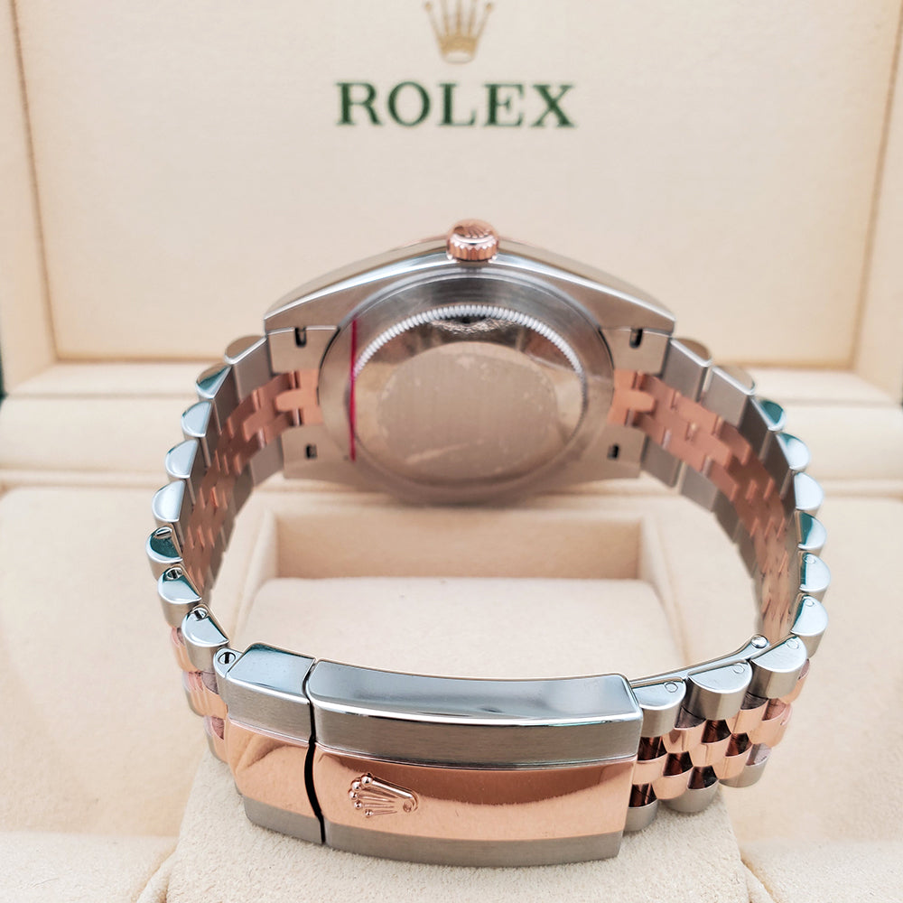 Rolex Datejust 41 Wimbledon Slate Dial Rose Gold/Steel Jubilee 126301 Watch 2022 Box Papers