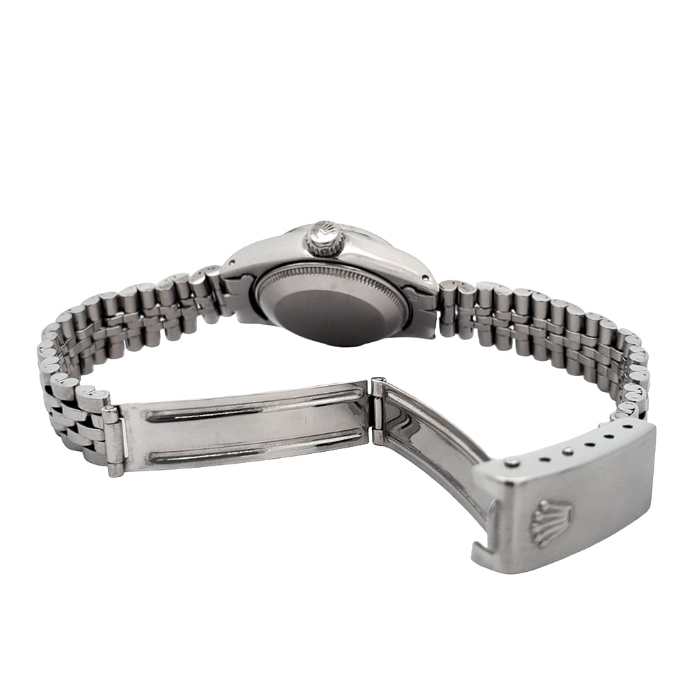 Rolex Oyster Perpetual Lady Date 26mm 6916 Silver Dial Steel Jubilee Watch