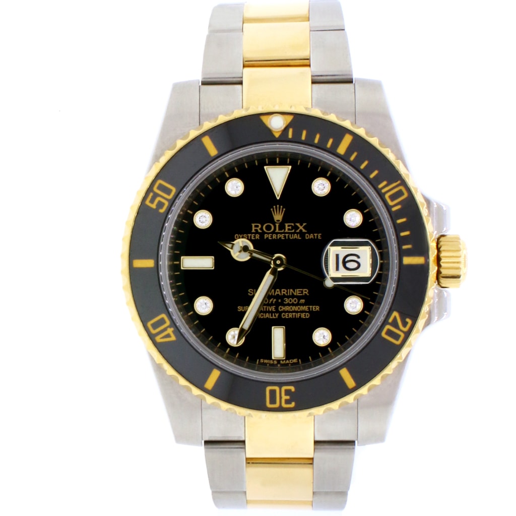 Submariner yellow gold discount and stainless steel automatic