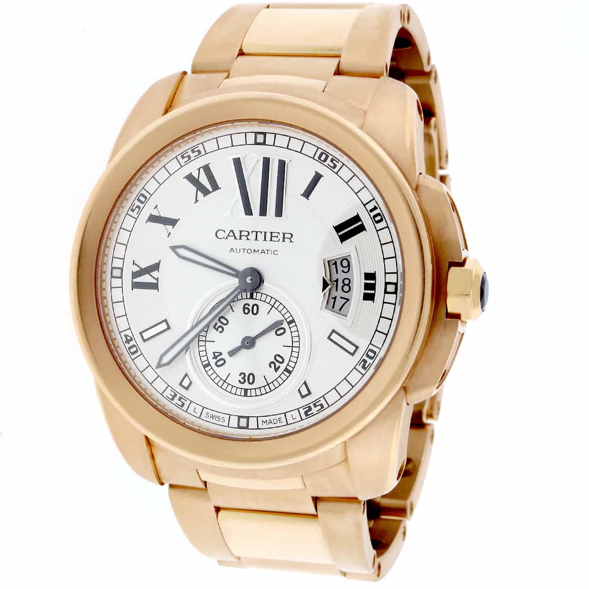 Cartier calibre 2024 rose gold