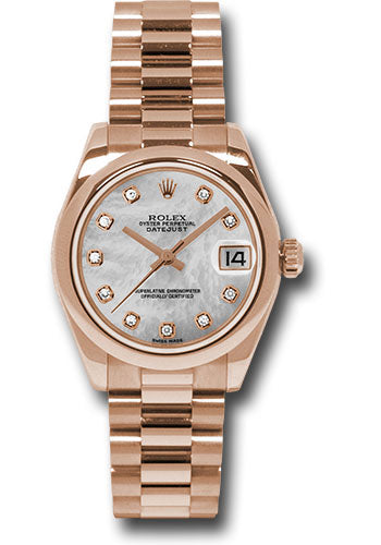 Rose Gold Rolex Datejust Lady 31 Mother Of Pearl Rolex Pink Gold