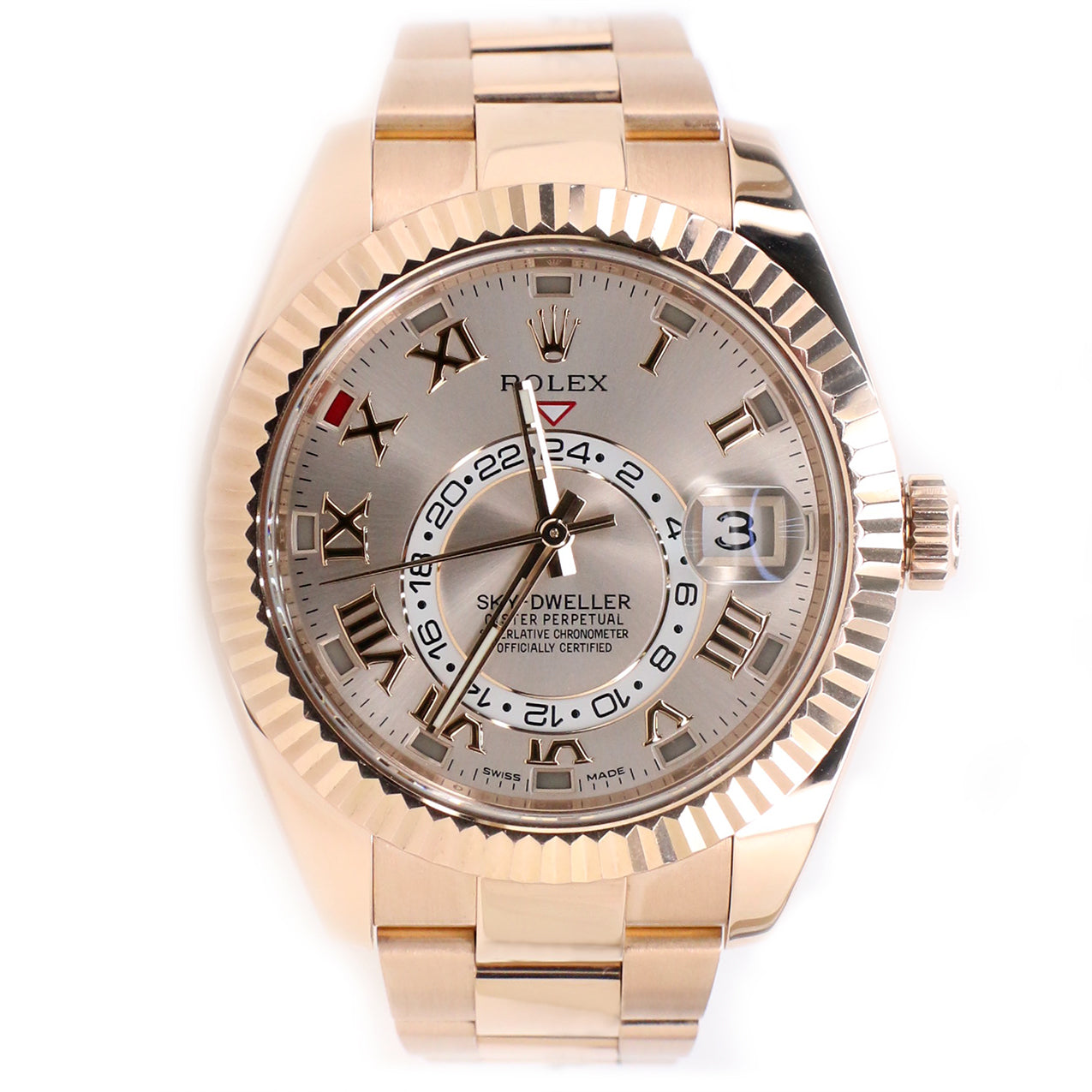 Rolex sky dweller rose gold roman numerals Clearance