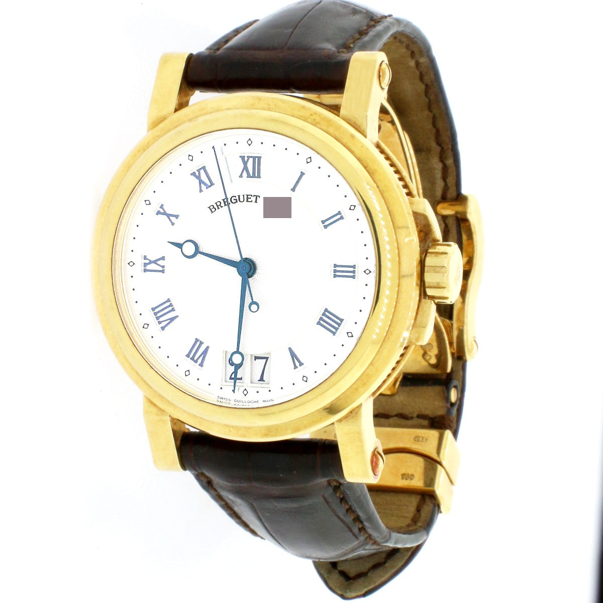 Breguet Marine Big Date 18K Yellow Gold 40mm Watch 5817BA 12