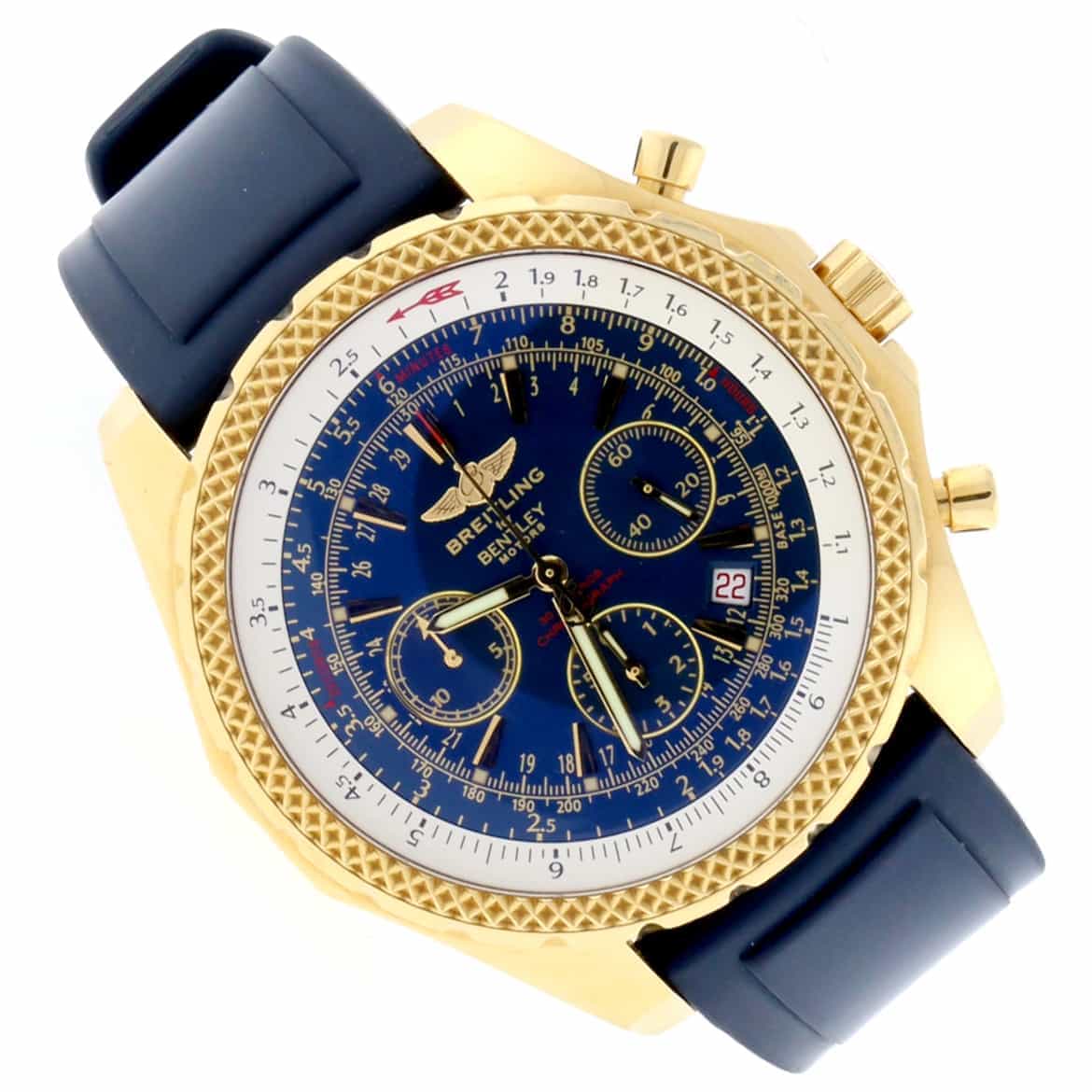 Breitling Bentley Motors Special Edition 18K Yellow Gold Chronograph 48MM Automatic Mens Watch K25362