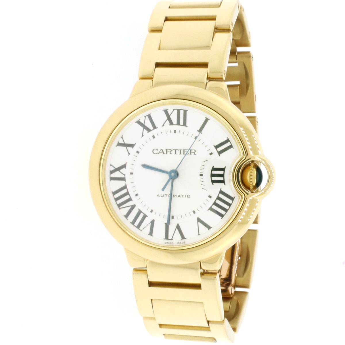 Cartier Ballon Bleu Midsize 36mm Yellow Gold Automatic Watch W69003Z2