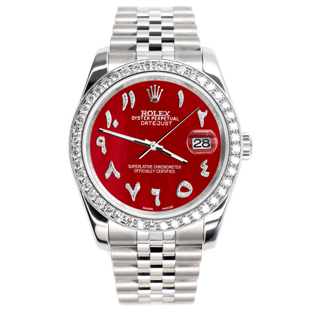 Rolex watch red dial Clearance