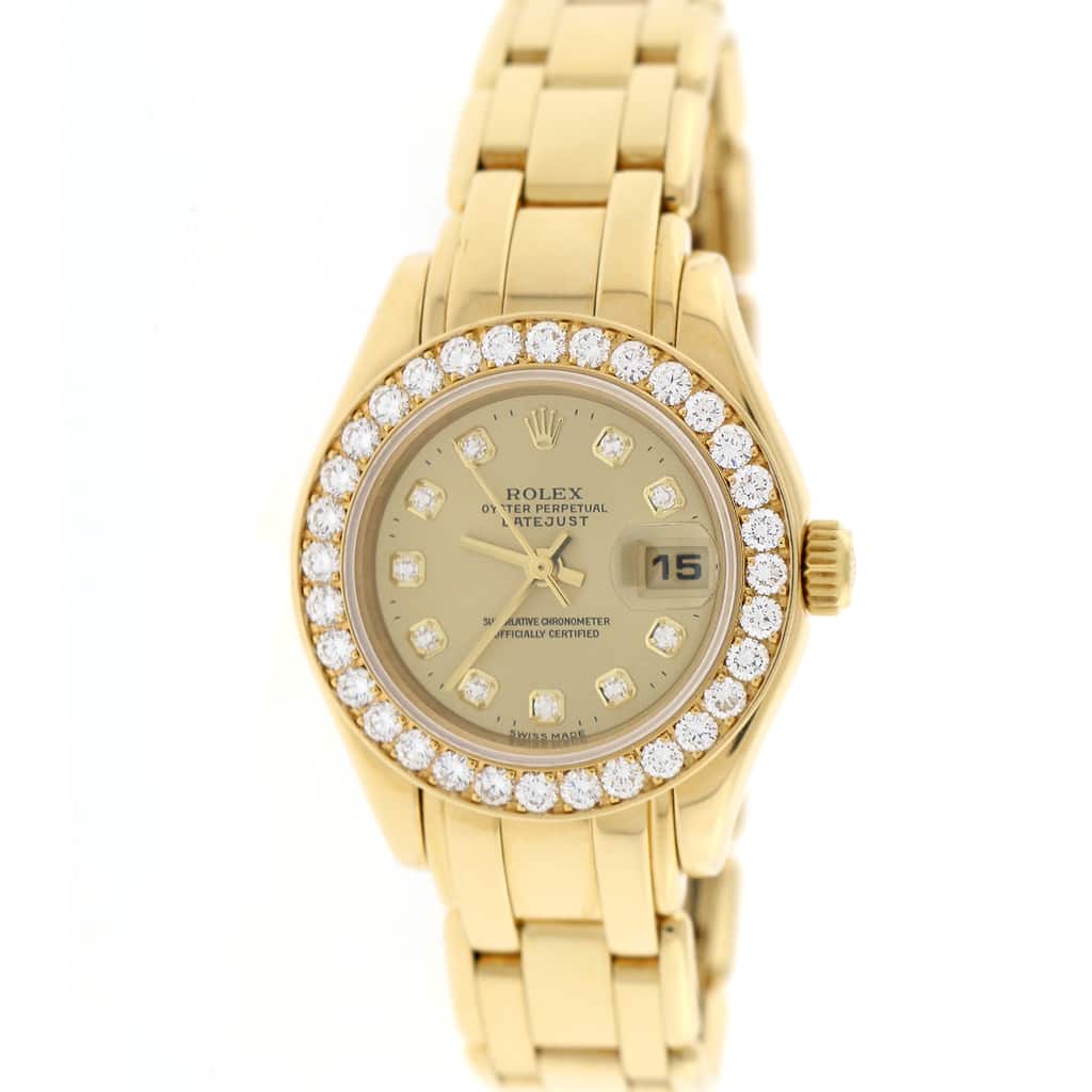 Rolex Lady-Datejust Pearlmaster Masterpiece Yellow Gold 29mm (69298)