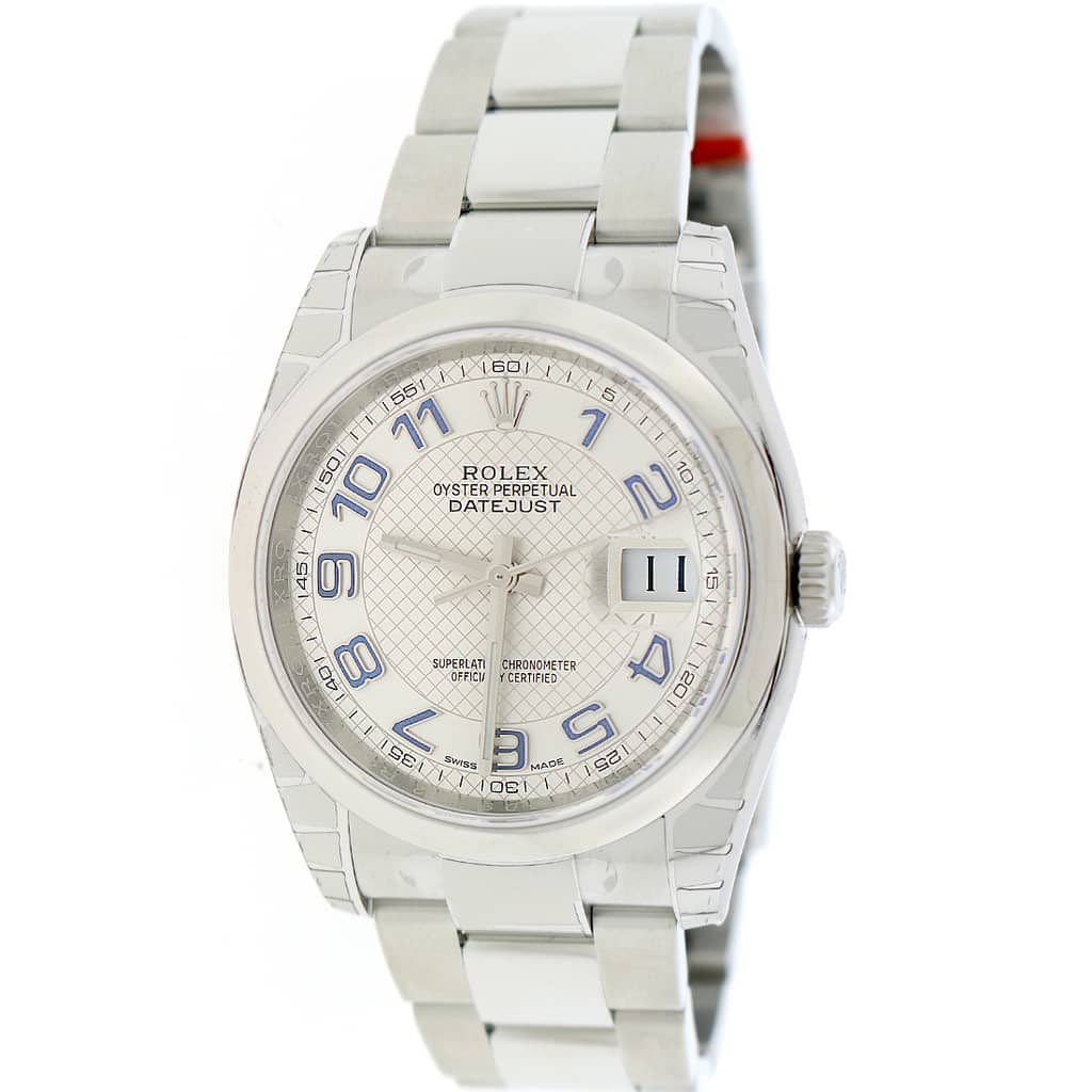 Rolex Datejust 36MM Original Silver Deco Dial Stainless Steel Automati