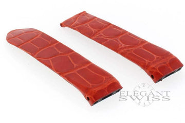 Cartier Orange Crocodile 16 mm Leather Watch Strap KD853R22, Sale Priced!