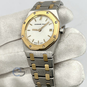 Audemars Piguet Royal Oak 25mm Beige Dial Yellow Gold/Steel Ladies Watch 66270.SA.0722