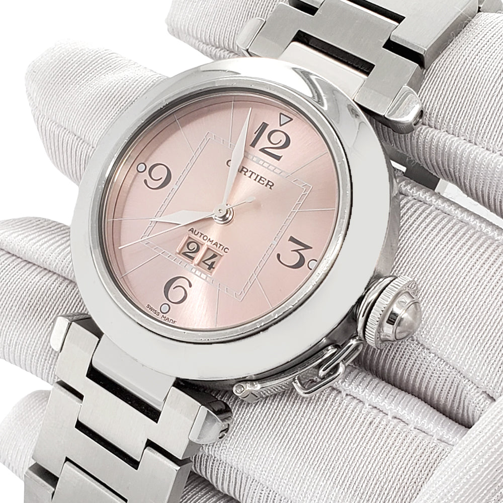 Cartier★カルティエ パシャＣ ビッグデイト★2475★35mm CARTIER カルティエ パシャC ビッグデイト 腕時計 ステンレススチール