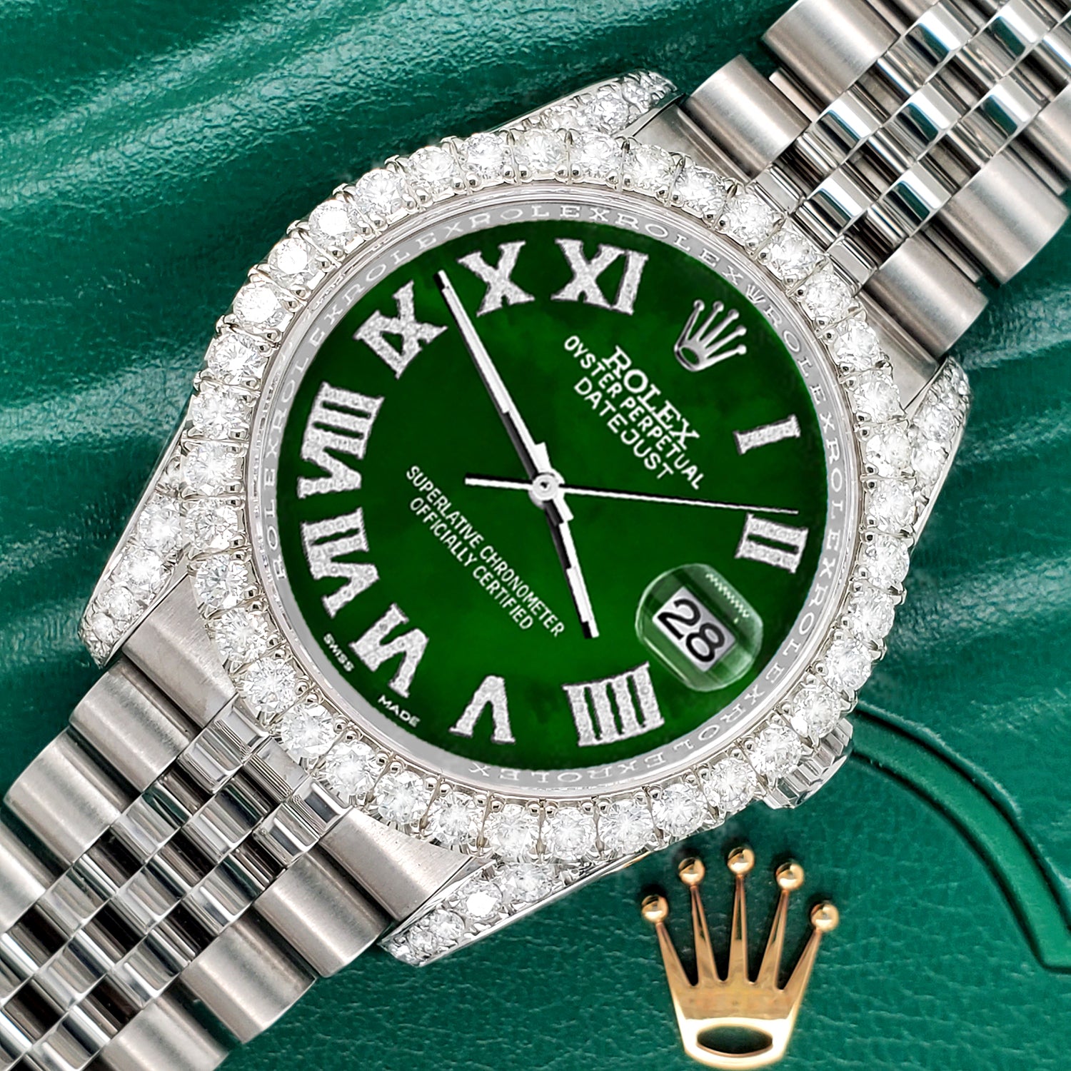 Green emerald rolex Clearance