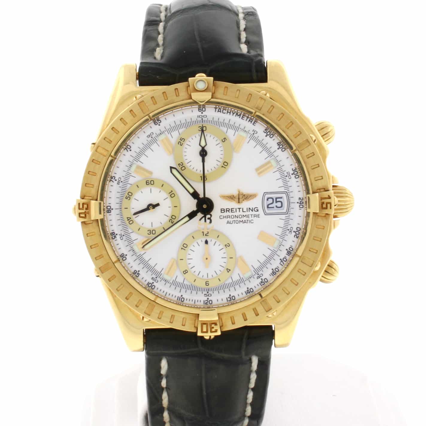Breitling Chronomat Windrider 18K Yellow Gold 39MM Automatic Mens Watch  K13352