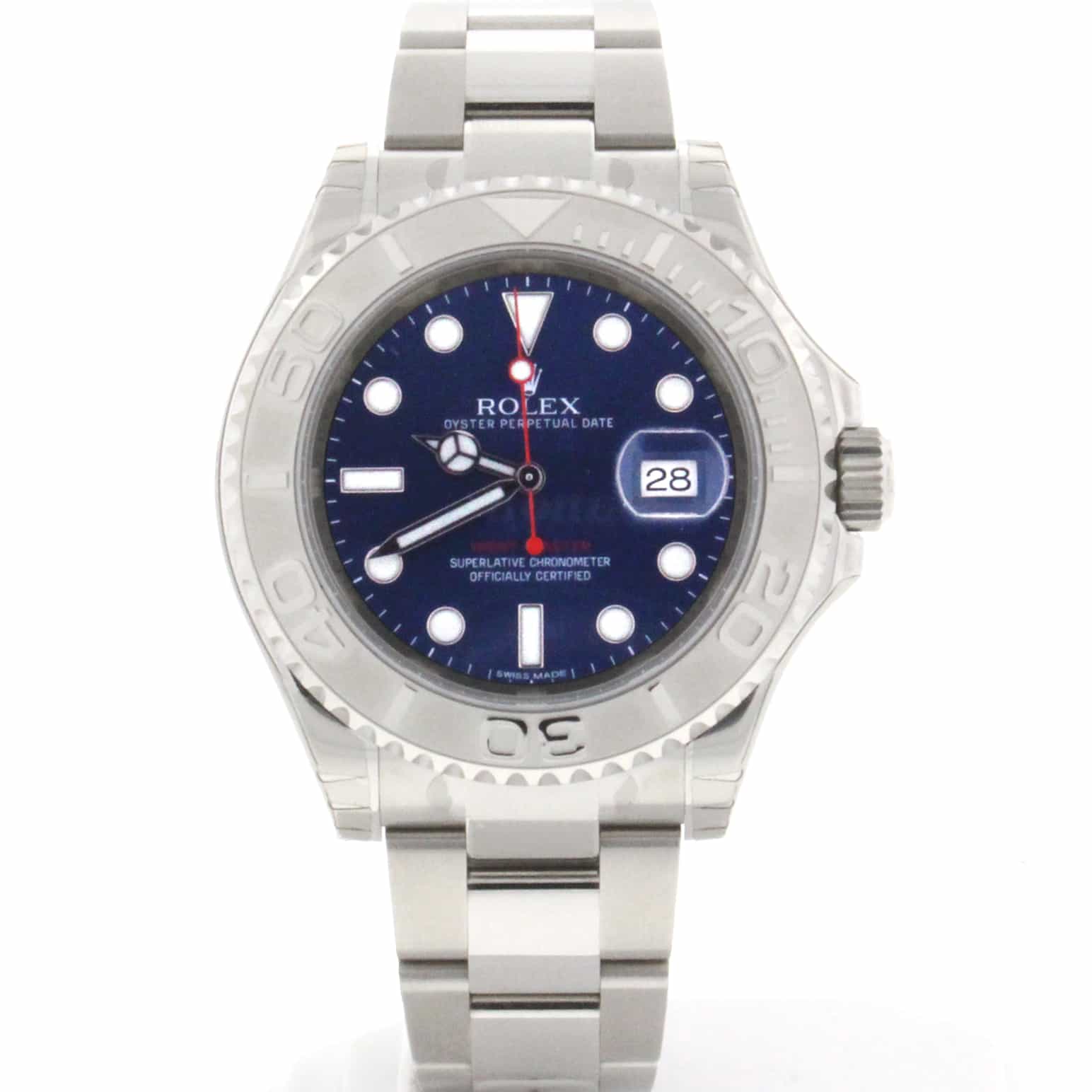 Rolex Yacht-Master Platinum Stainless Steel 40MM Blue Dial Automatic