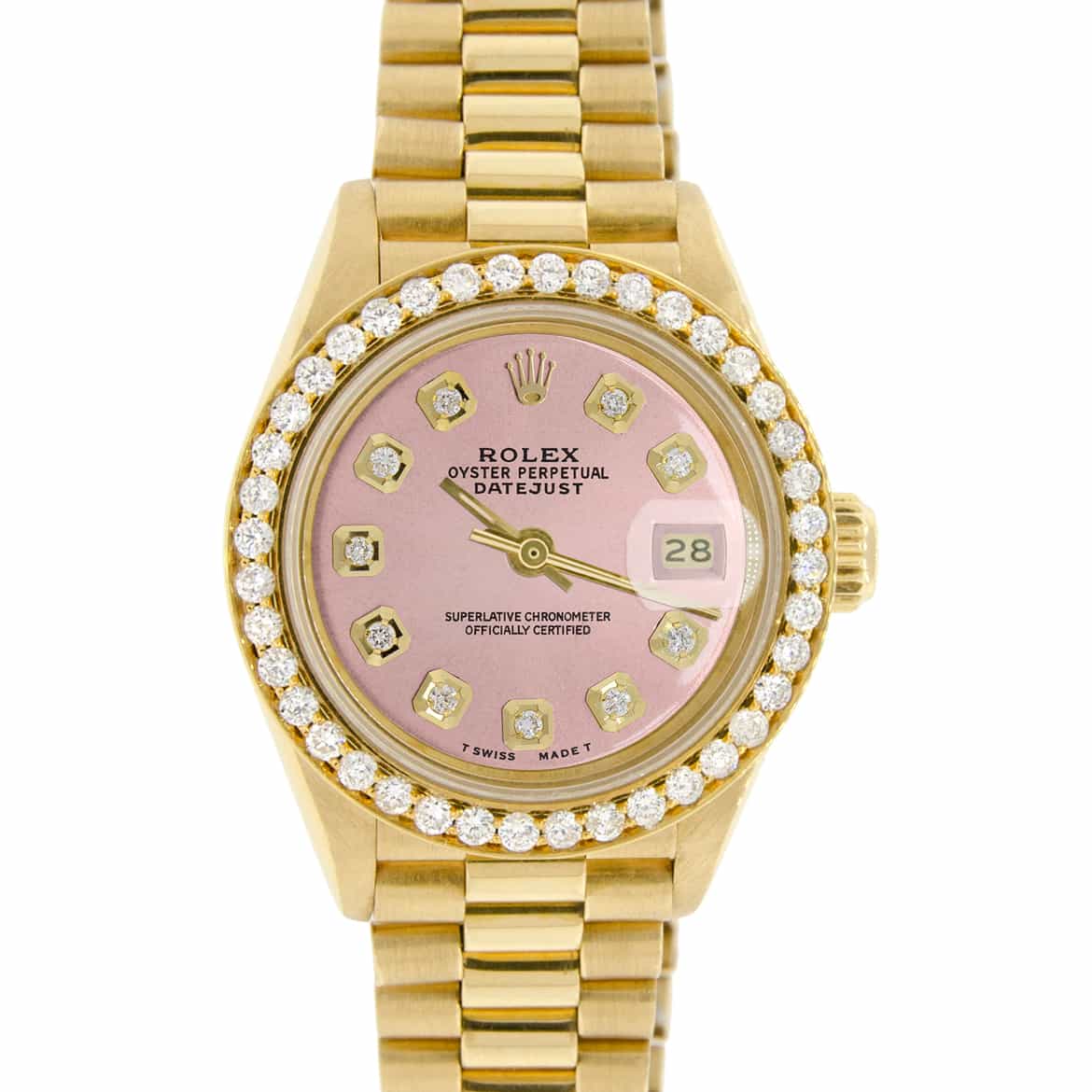Gold face rolex Clearance