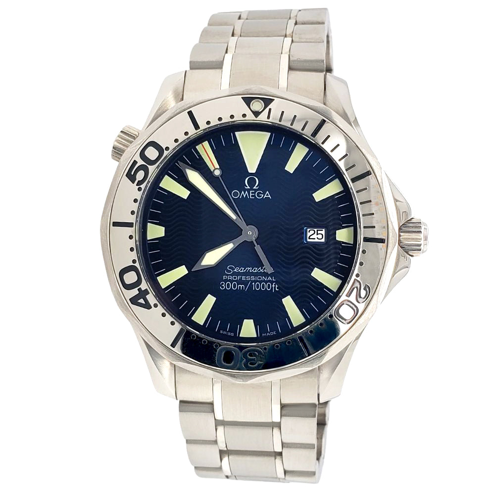 Omega Seamaster Professional Diver 300M 41mm Electric Blue Wave Dial W