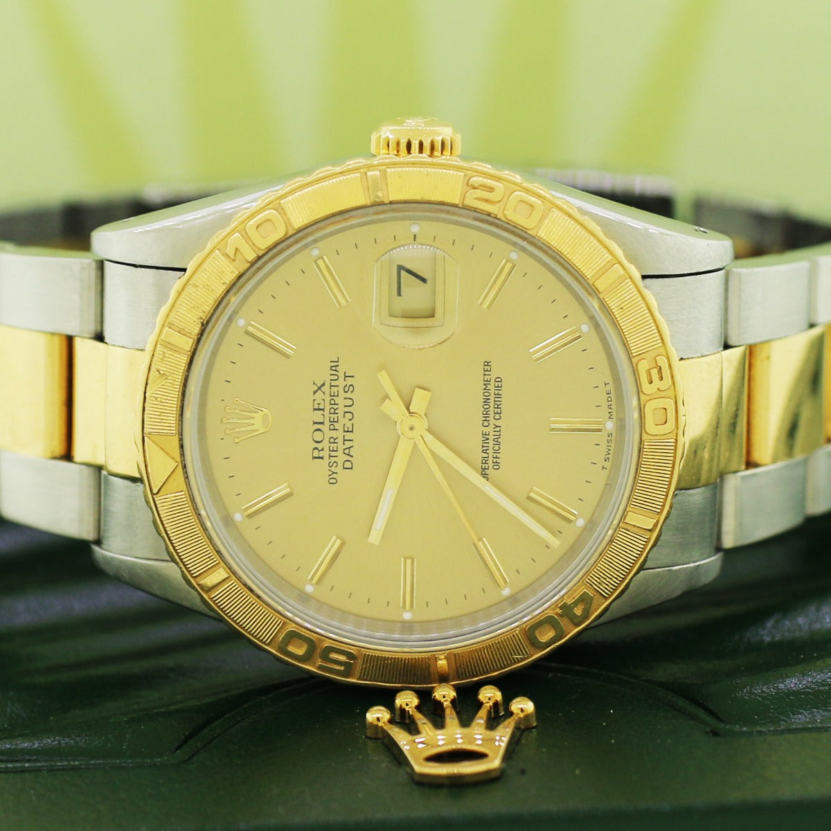 Rolex Datejust 2-tone Thunderbird Turnograph Champagne Dial 36mm Oyste