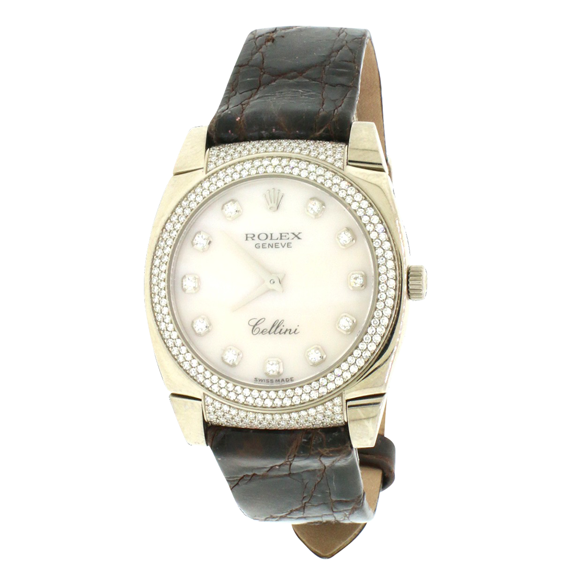 Rolex cellini 2025 diamond bezel