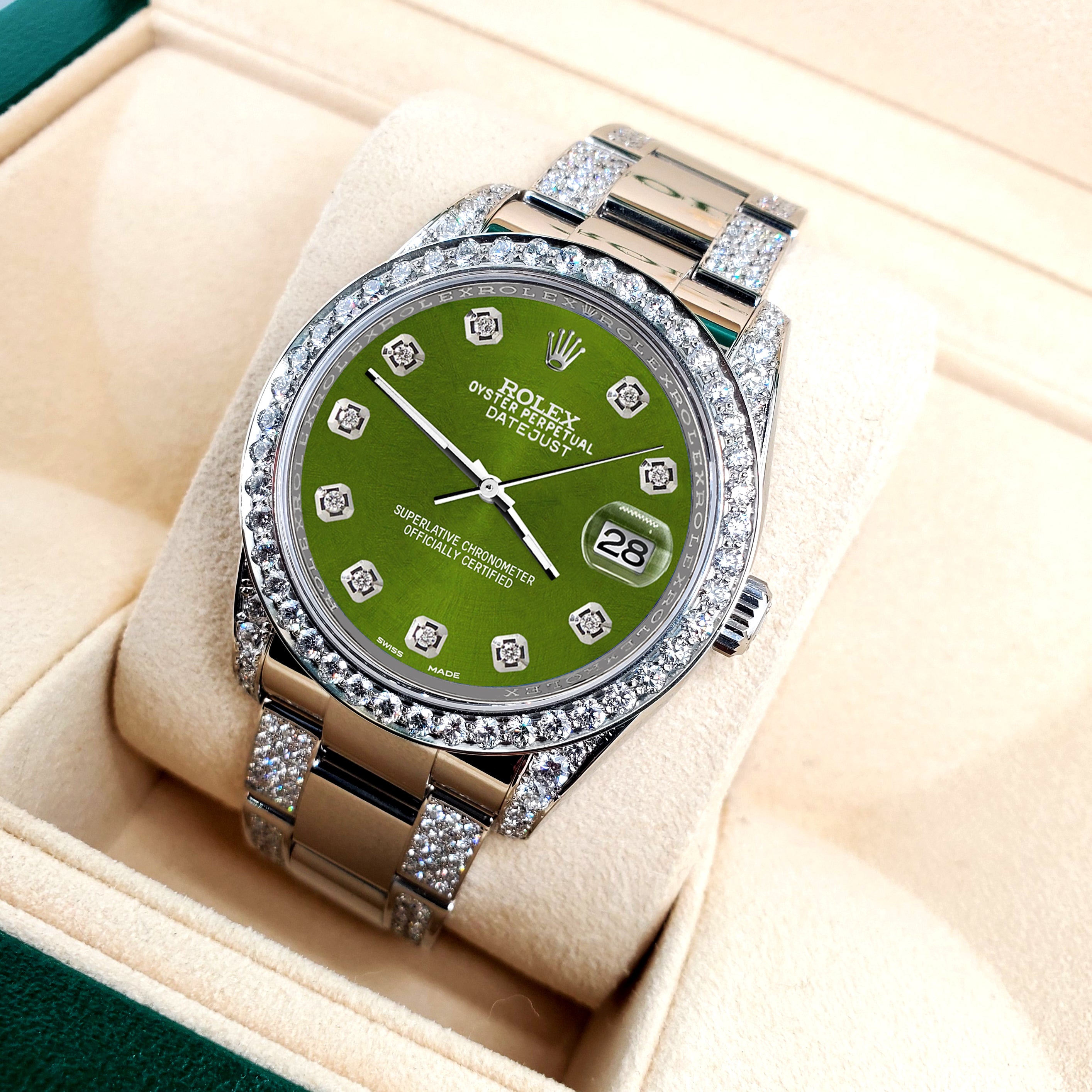 Rolex with a hot sale green face