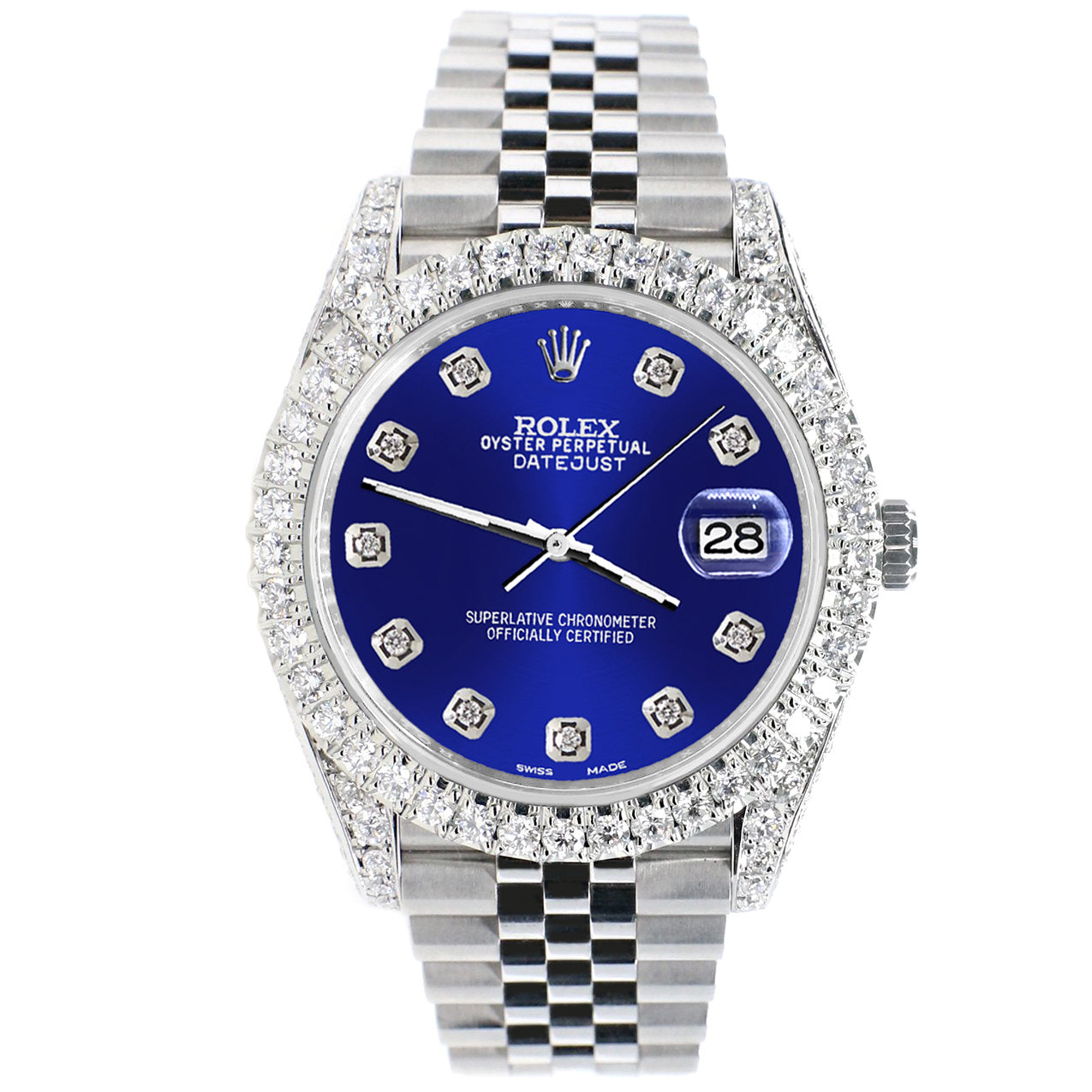 Rolex datejust dark blue Clearance