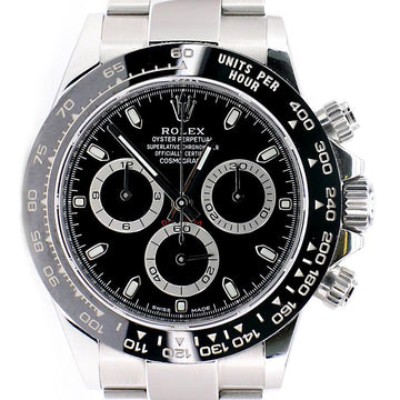 Rolex Steel Cosmograph Daytona 40mm Watch - Black Index Dial - 116500LN bk