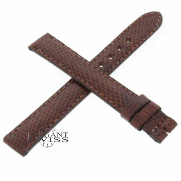Genuine Cartier Lizard Brown Leather Strap Band B4084660 12MM