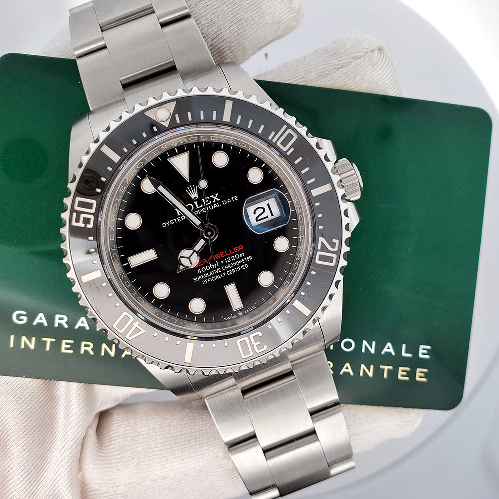 Rolex Sea-Dweller 43mm 126600 Red Line Black Dial 50th Anniversary Watch 2021 Box Papers