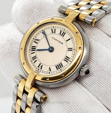 Cartier Panthere Vendome 23mm 1057920 Gold/Steel Cream Dial Ladies Quartz Watch
