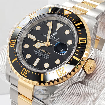 Unworn Rolex Sea-Dweller 43mm 126603 Black Dial Yellow Gold/Steel Watch 2023 Box Papers