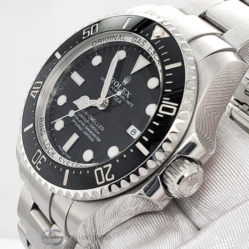 Rolex Sea-Dweller Deepsea 44mm Black Dial Stainless Steel Watch 116660 Box Papers