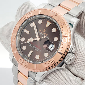 Rolex Yacht-Master 40 126621 Chocolate Dial Two-Tone Everose Gold and Steel Watch Box Papers